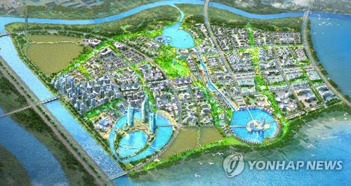 새만금 수변도시 예상도. 자료 새만금개발청